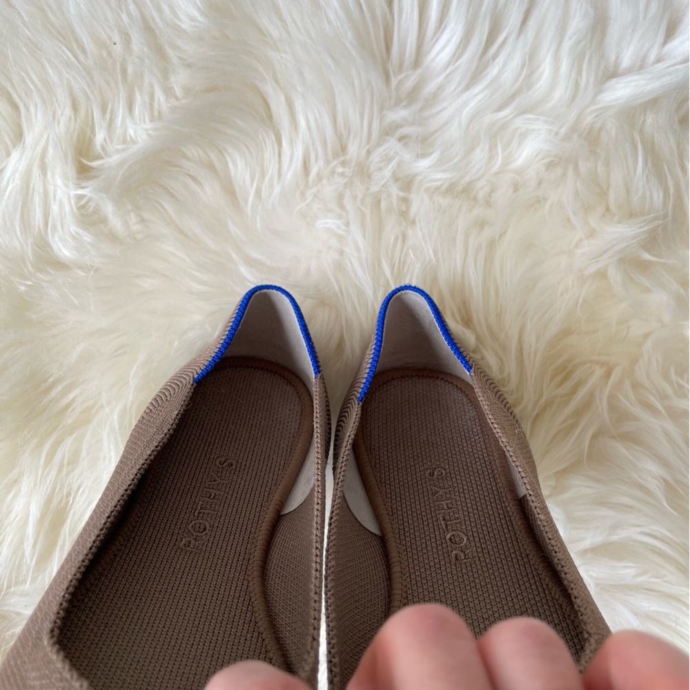 Rothy's The Flat Portobello Brown Women’s Flats Size 7.5 - Picture 8 of 9